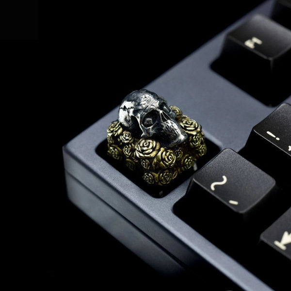 1U Esc Keycap – Rose Skull