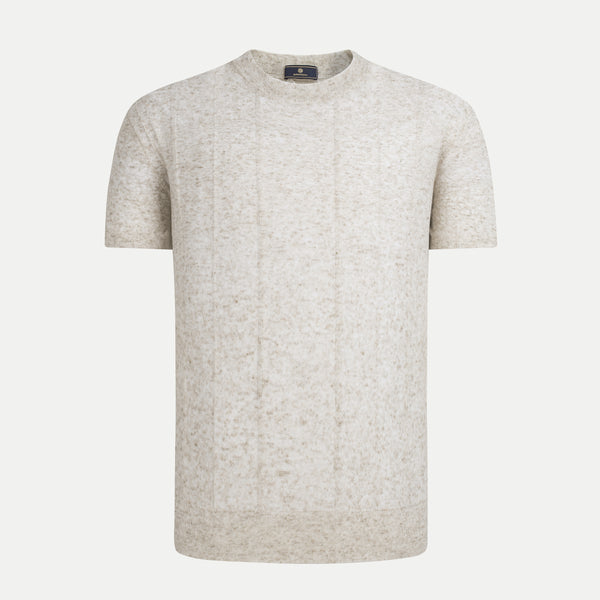 Ribbed Knit T-Shirt