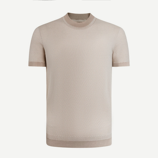 Textured Herringbone Tee