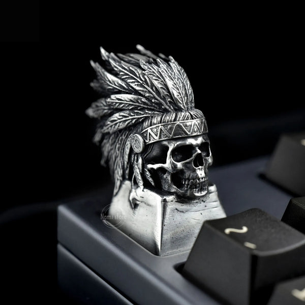 1U Esc Keycap – Tribal Skull