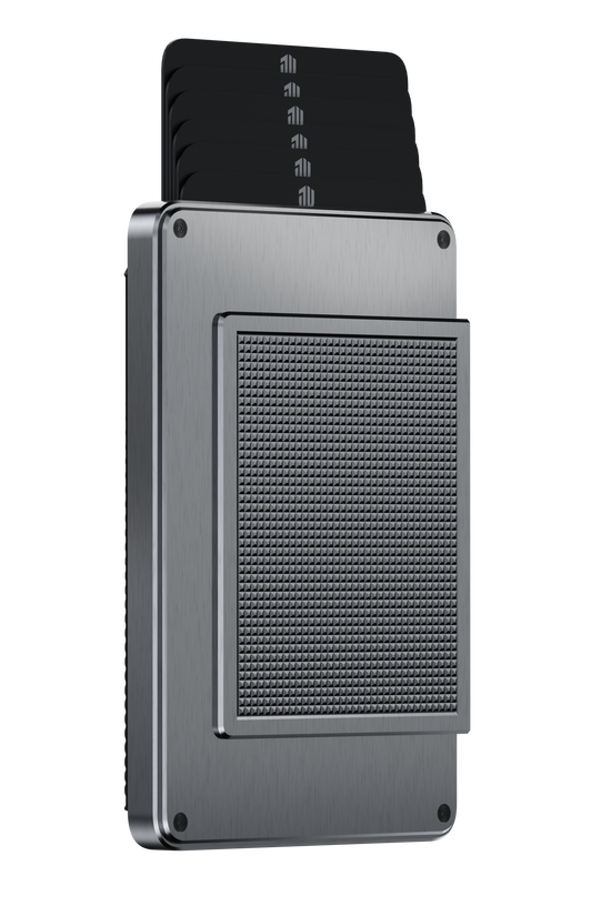 Front of Uniqtouch Card Wallet, Titanium