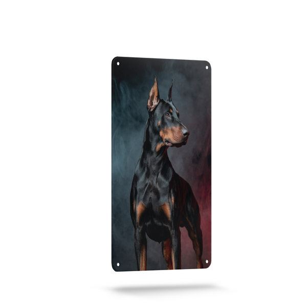 Powerful Doberman Backplate